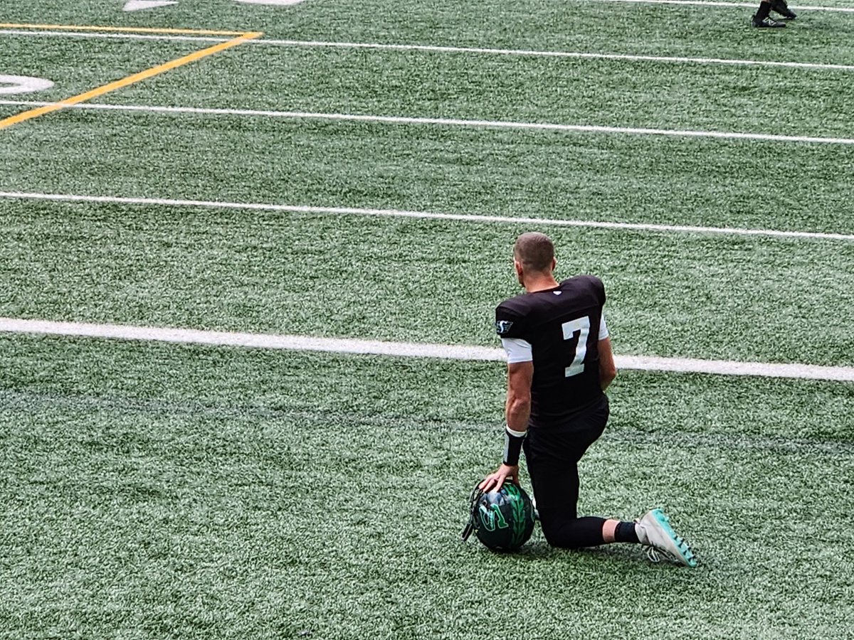 Dave Thomas (@_sportsdave) on Twitter photo The <a href="/sskroughriders/">Saskatchewan Roughriders</a> are back on the field from their bye week.
Trevor Harris is on the field in full equipment.
#saskatchewan #Riders #CFL The <a href="/sskroughriders/">Saskatchewan Roughriders</a> are back on the field from their bye week.
Trevor Harris is on the field in full equipment.
#saskatchewan #Riders #CFL
