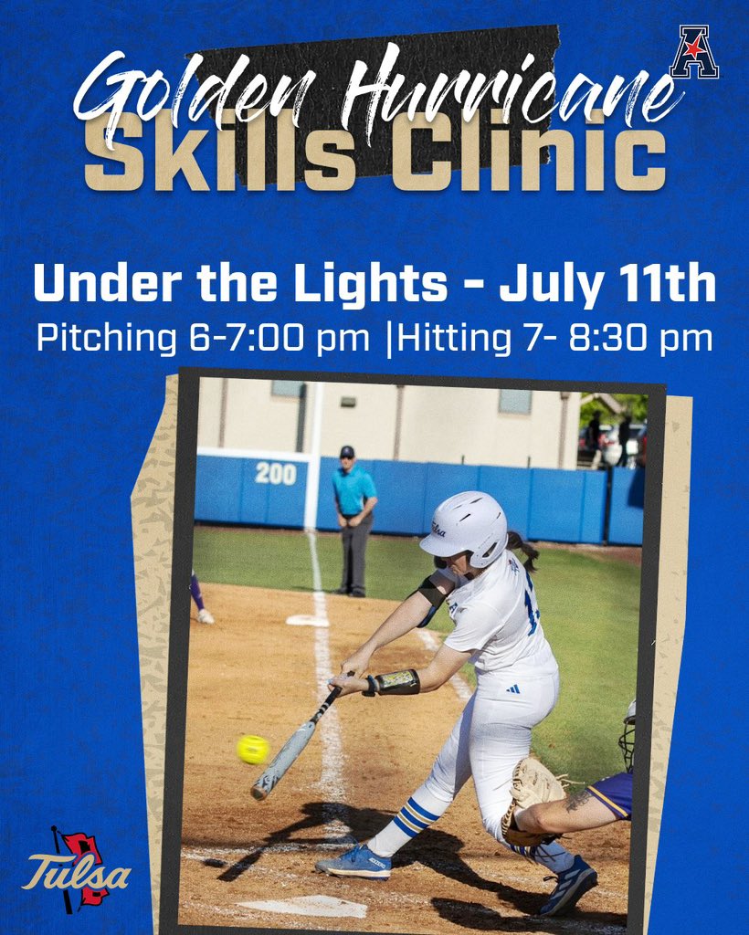TulsaSoftball's tweet image. Only a few spots left!
Secure your spot here: tulsasoftballcamps.com
#ReignCane