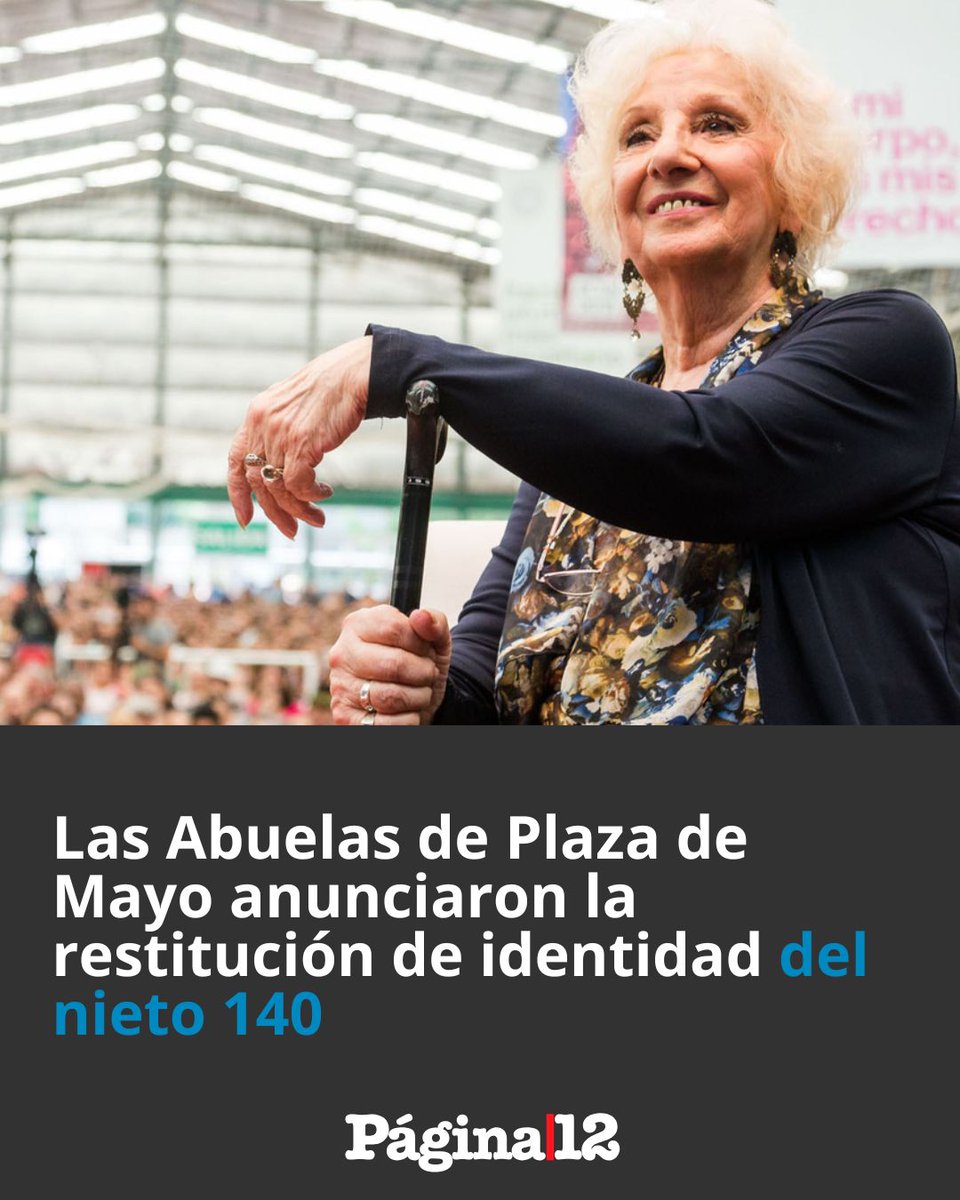 Las abuelas de plaza de mayo encontraron otro nieto...

Y sin el presupuesto de chorros que tenía.