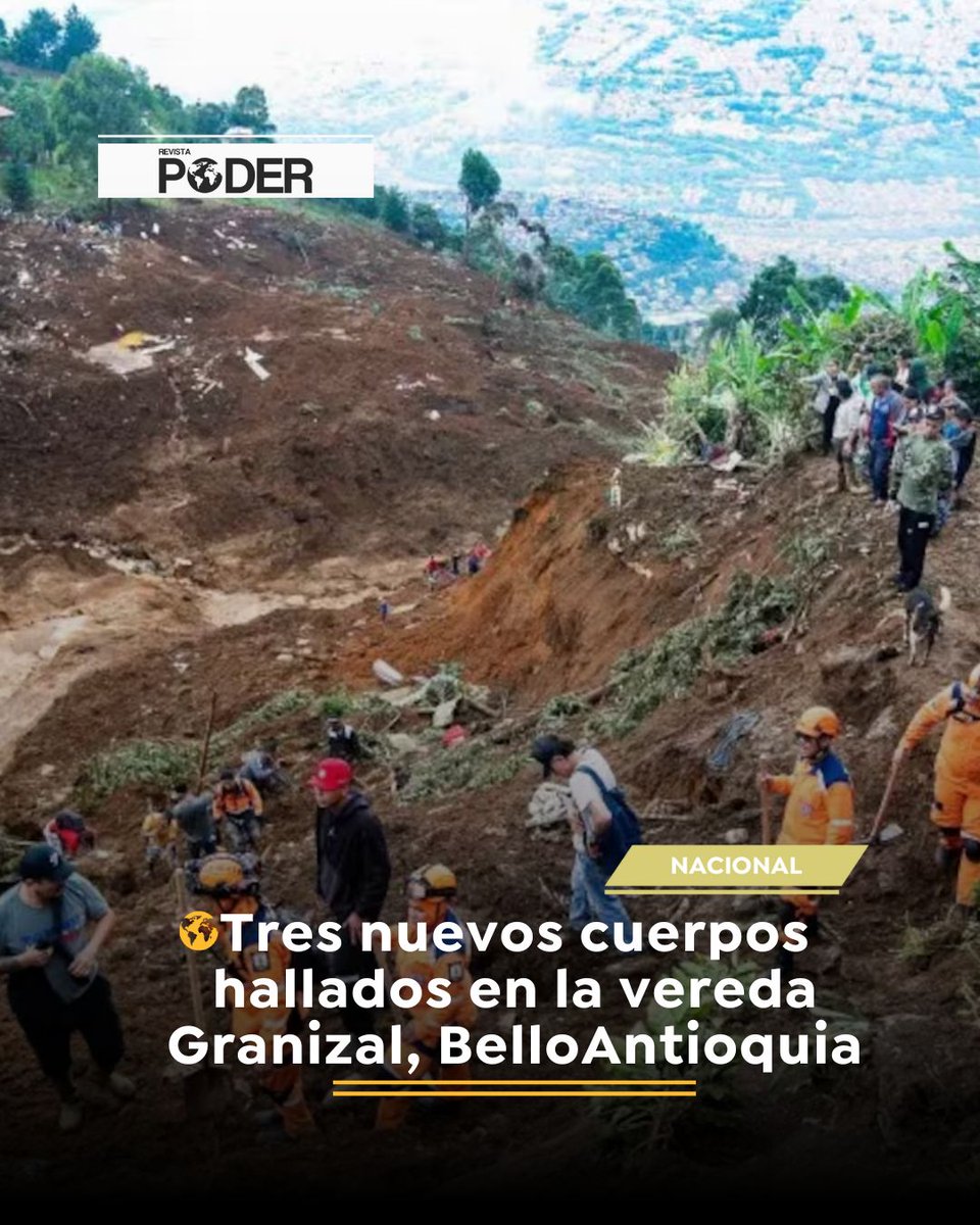 prensa_pod48573's tweet image. #NoticiaNacional /Este sábado hallaron tres cuerpos (2 adultos, 1 menor) en la vereda Granizal tras el deslizamiento del 24 de junio. Ya son 25 muertos. Más de 220 rescatistas trabajan y 5 siguen desaparecidas. 1.984 personas afectadas. #NoticiasPoder #RevistaPoder #Antioquia