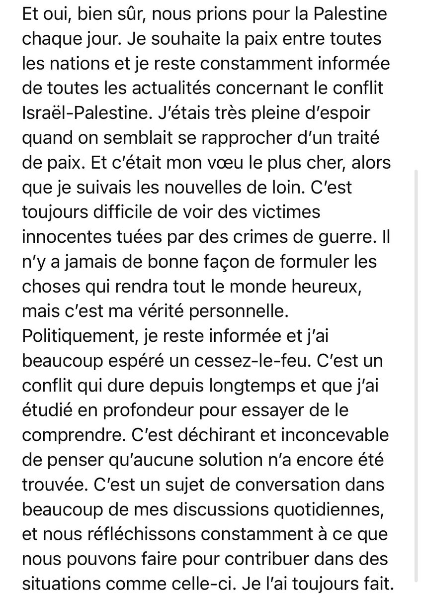 LDRFRoff's tweet image. Lana Del Rey partage son soutien à la Palestine dans un commentaire sur Instagram.