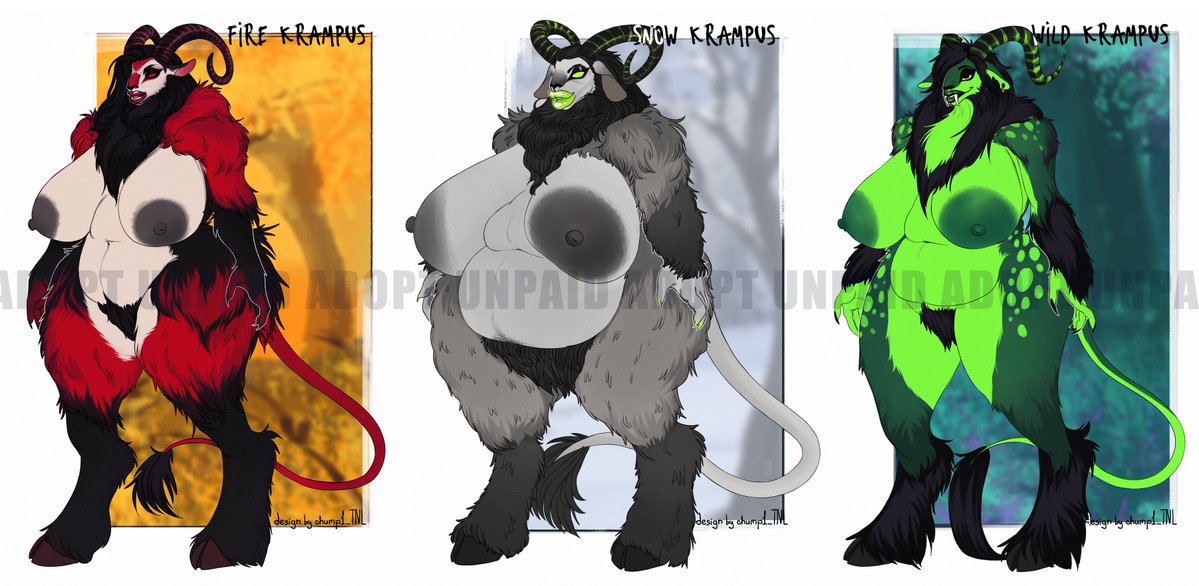 chump1_tnl's tweet image. Hey friends and all you cuties!
I'm opening an auction for three fluffy and passionate Krampus mommies
You can take part on FA
The link is in the comments!
