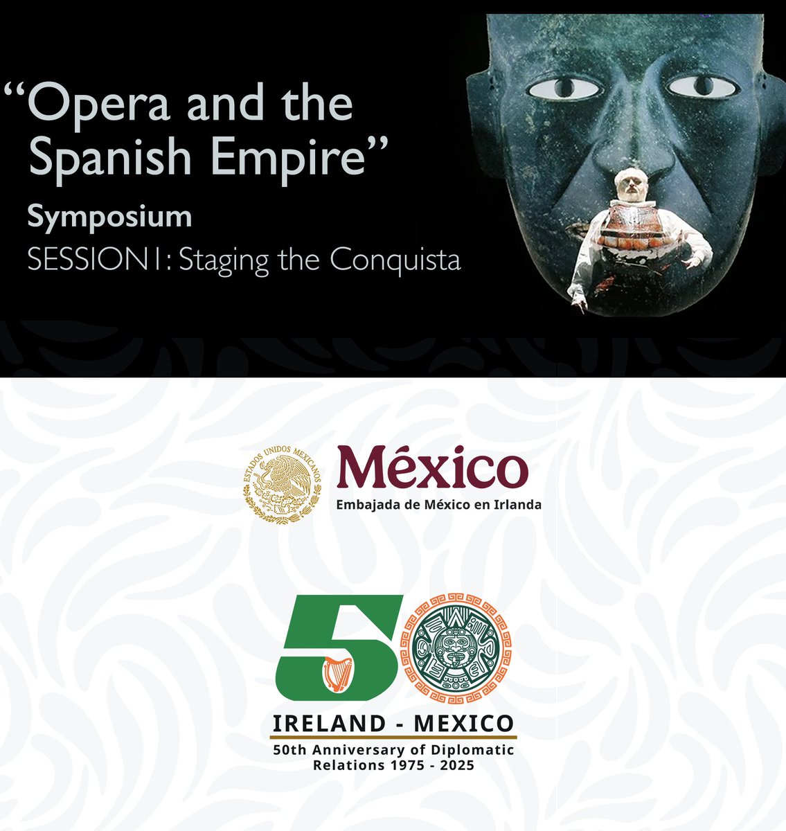 Embajada de México en Irlanda (@embamex_irlanda) on Twitter photo <a href="/EmbaMex_Irlanda/">Embajada de México en Irlanda</a> congratulates Dr. Francesco Milella for organizing the symposium “Opera and the Spanish Empire” (July 1–3), with the first two sessions proudly held at our premises. A space for dialogue on opera within the context of the Spanish Empire tinyurl.com/ywphffdj <a href="/EmbaMex_Irlanda/">Embajada de México en Irlanda</a> congratulates Dr. Francesco Milella for organizing the symposium “Opera and the Spanish Empire” (July 1–3), with the first two sessions proudly held at our premises. A space for dialogue on opera within the context of the Spanish Empire tinyurl.com/ywphffdj