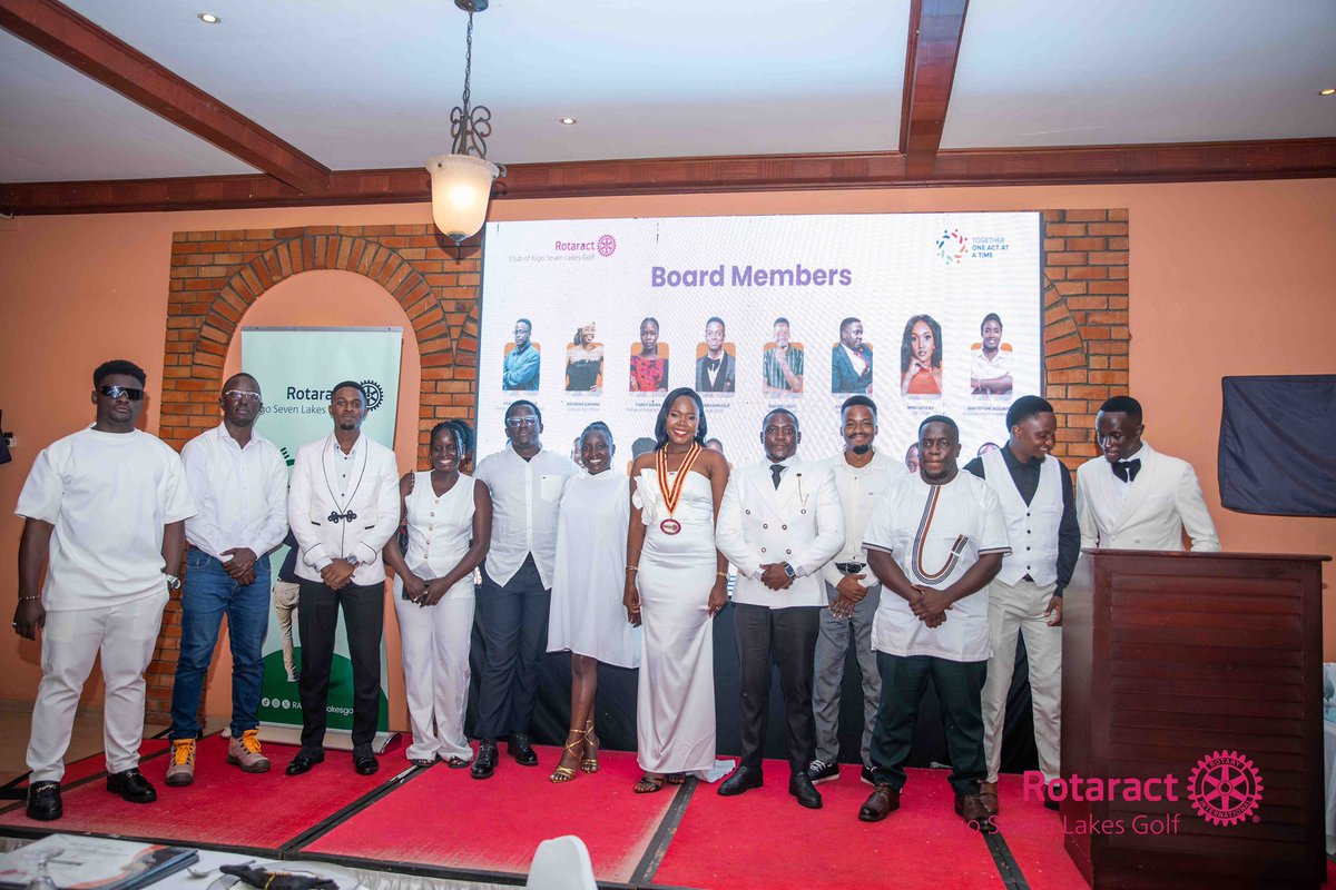 LouisShami31771's tweet image. It’s officially an Action Year! 💫
On Friday, I was installed as President of the Rotaract Club of Kigo 7 Lakes Golf⛳️
I am very grateful to God and everyone that showed up 🫶🏽.Let’s now go and impact lives.
@Kigo7Lakes @KKariisa @Rac7lakeskigo
#rotaract #rotary