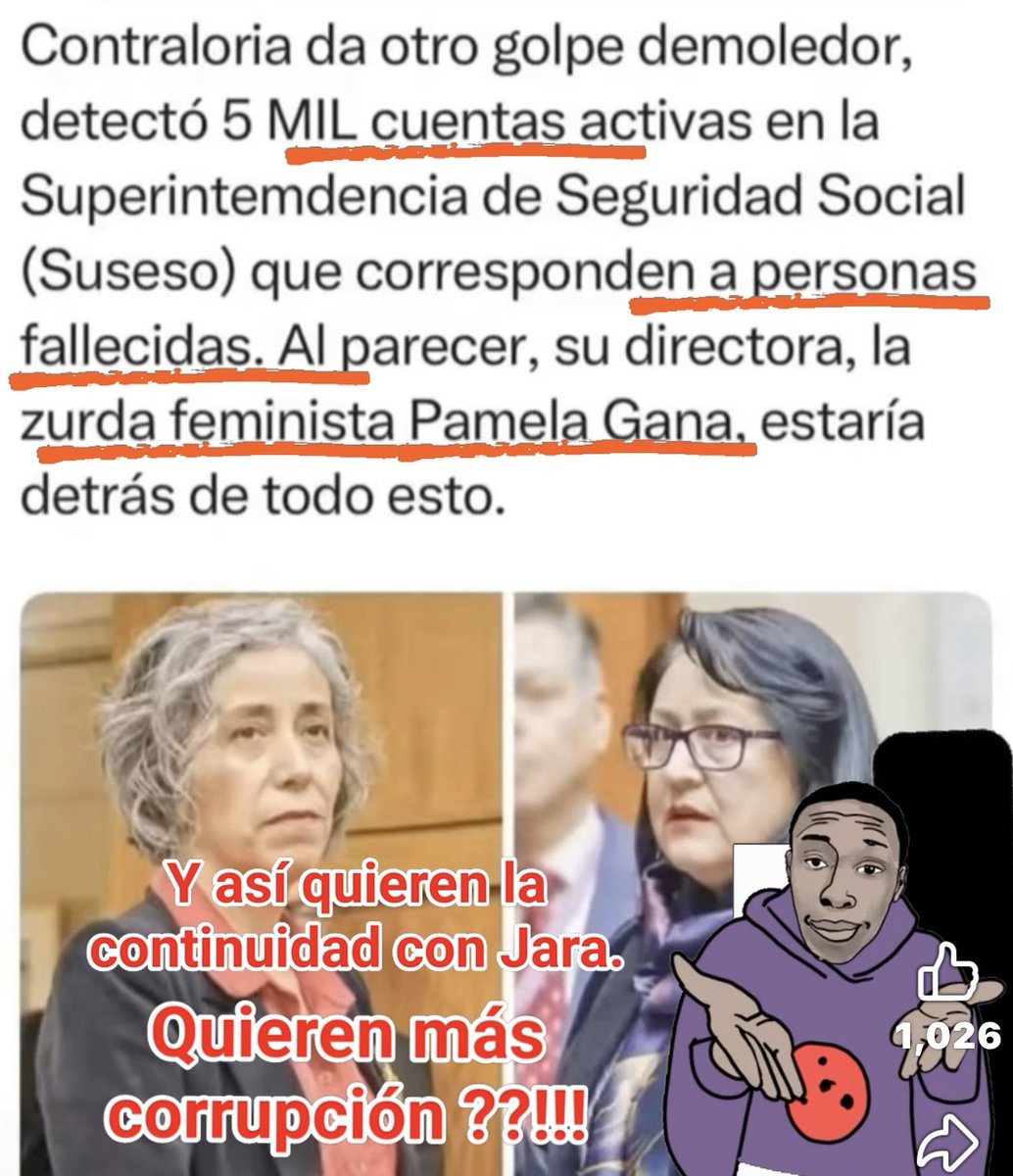 Javier46700320's tweet photo. @GabrielBoric Narcogobierno ladrón corrupto de @GabrielBoric el legado de corrupcion. https://t.co/WmjEyqoPAJ