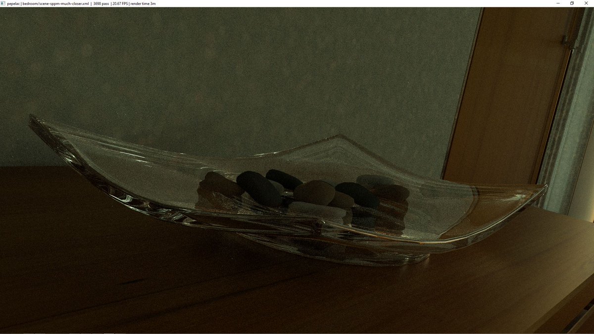 tigratigratigra's tweet image. one more compare.
classic sppm with fixed 2/3 radius shrinking
vs
my adaptive approach
#sppm #experimental #rtx #pathtracing