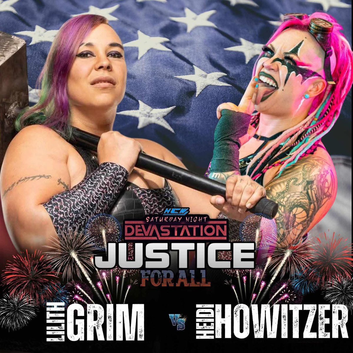HCWLive23's tweet image. ‼️MATCH ANNOUNCEMENT‼️

“The Rad Warrior” Heidi Howitzer vs Lilith Grim

🇺🇸 HCW Justice for All
Saturday, July 12
Osage Rec. Center
Wichita, KS

🎟️: tinyurl.com/Justice-For-Al…

#hcw #justiceforall #prowrestling #wichitaks