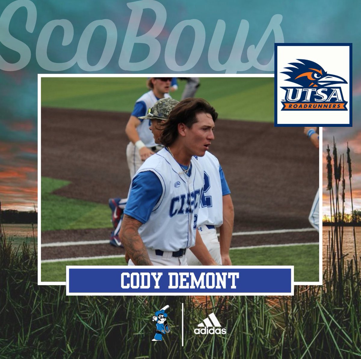 CiscoBaseball1's tweet image. Congrats to Cody DeMont on his commitment to @UTSABSB ‼️

#ScoBoys | @cody_demont11