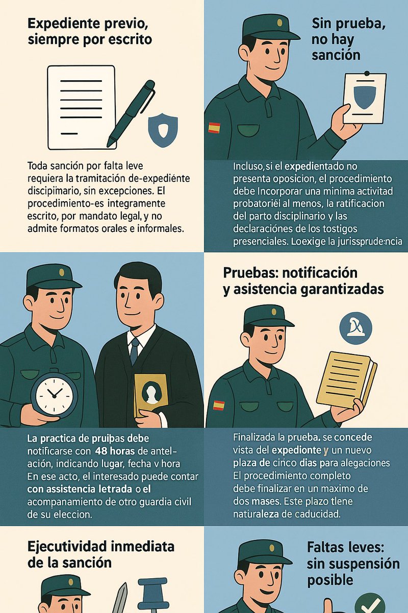1/10 - El engranaje disciplinario Guardia Civil: plazos y ejecutividad en faltas leves⚖️⏳ LDGC plantea dudas frecuentes. Comprender el cómputo de plazos y la ejecutividad de sanciones, en particular las leves, es clave para la seguridad jurídica y el funcionamiento del Cuerpo 👉