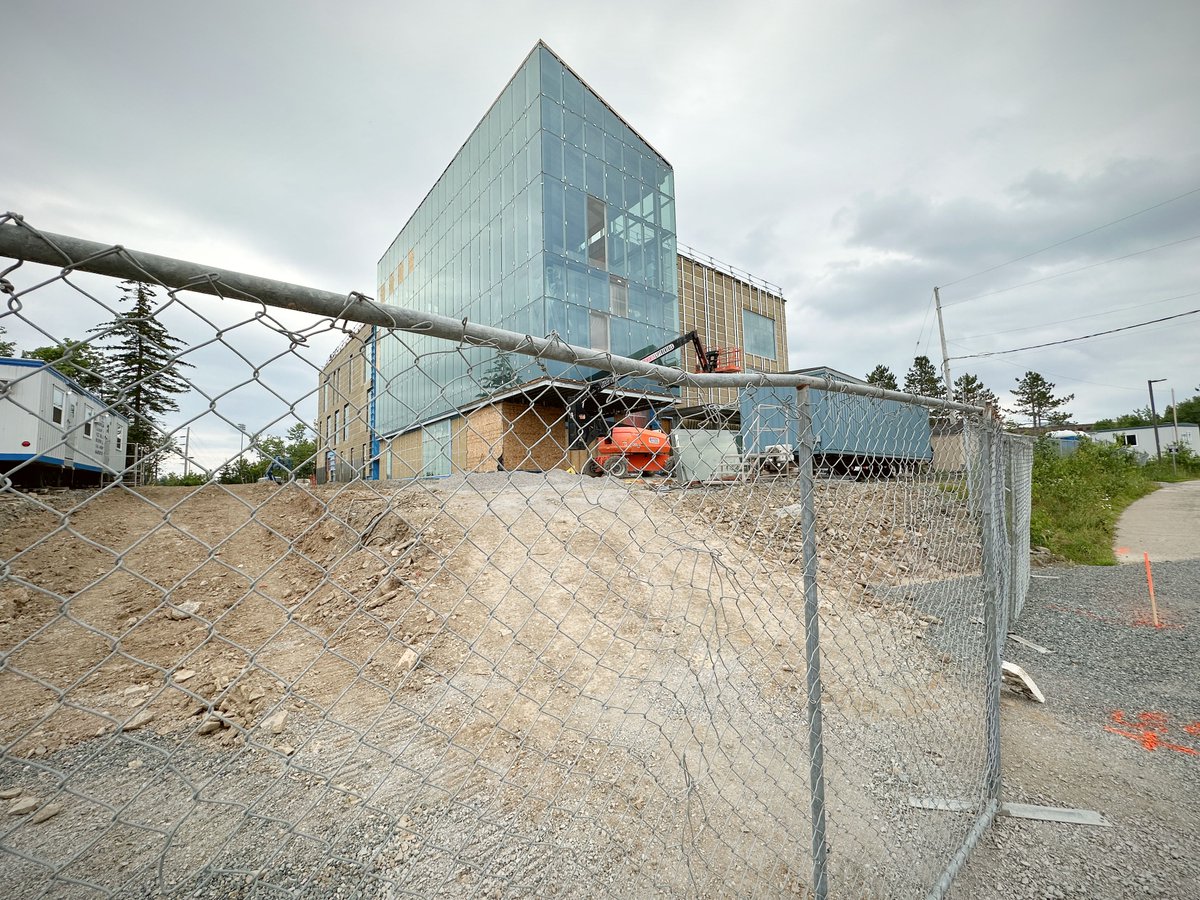 Unionized workers with the Cape Breton Island Building and Construction Trades Council are on strike, affecting the worksite at Cape Breton University's new medical campus building.
