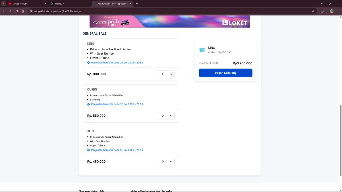 JAttack_'s tweet image. Kasian amat ga laku2 WKWKWKWKWK
give away tiket kali yah, ketik 1 yang mau GA tiket konser 🙃🙃