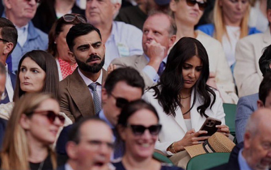 Virat Kohli and anushka sharma spotted at wimbledon ❤️
