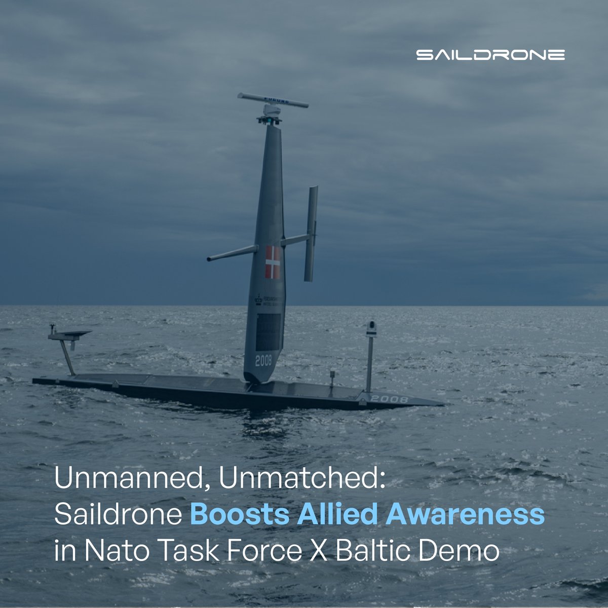 saildrone's tweet image. Saildrone has successfully concluded its participation in @NATO_MARCOM Task Force X’s multi-domain demo in the Baltic Sea—a landmark deployment showcasing the capability, reliability, and international utility of the Saildrone Voyager USV.
Read more: go.saildrone.com/3Gcuk8X