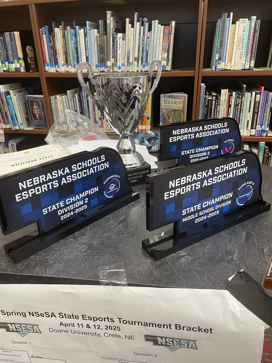 The 2025-26 <a href="/NSeSA_esports/">Nebraska Schools eSports Association</a> season games have been released.  Our #TrojanEsports officers met yesterday to discuss the upcoming year and help setup the esports room to ensure all fall games are ready to play. Looking forward to hopefully another amazing season.