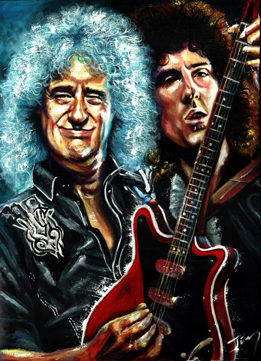 TinArtStore's tweet photo. Art of the Day: "Brian May - Red Special". Buy at: https://t.co/Cab4bNNTiE https://t.co/EMkFkizYDx