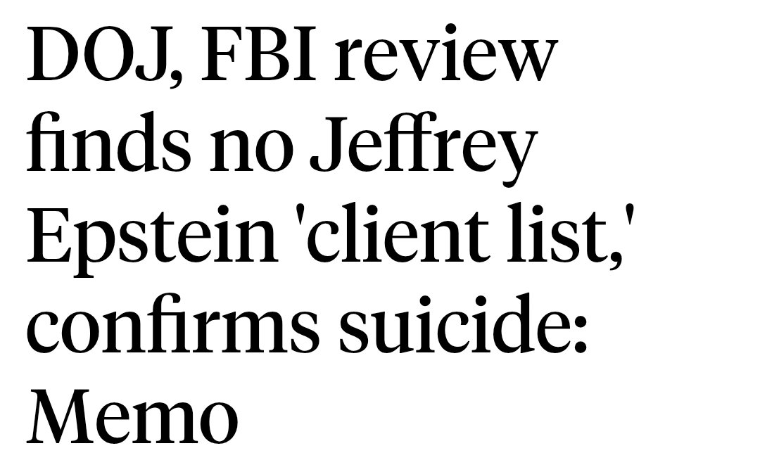 ThatUmbrella's tweet image. No Jeffrey Epstein client list?
DOJ and FBI LYING for their political and social masters instead of protecting child victims.