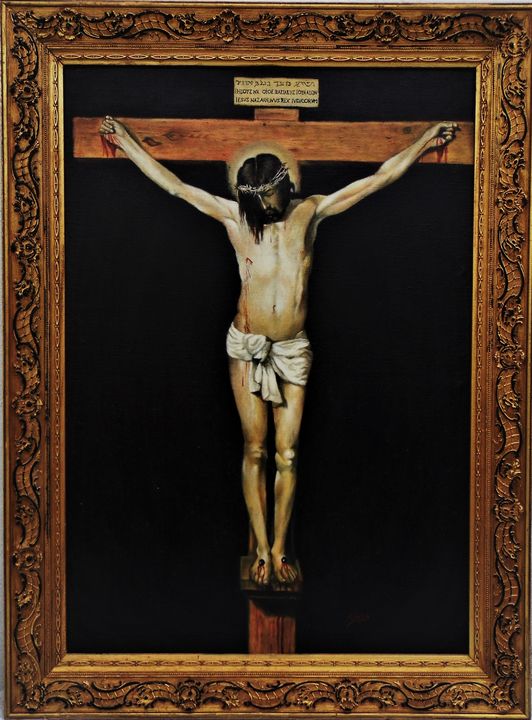 Com1Pintor's tweet photo. Art of the Day: "CRISTO DE VELAZQUEZ". Buy at: https://t.co/JOhU4sHhBa https://t.co/ebecxzEsQ4