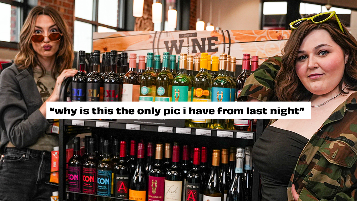 🫣 Not sure if we’re picking wine or just hiding from our responsibilities.
*We card.  Drink responsibly, Sheetz Freakz!