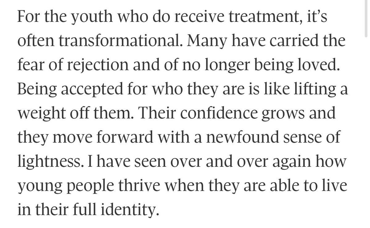Actually, this religious cult-speak about injecting “lightness” into a sterilized child’s soul explains precisely why politicians *do* need to act. We don’t allow Jehovah’s Witnesses to reject life-saving paediatric blood transfusions, even if it makes them feel blessed by god