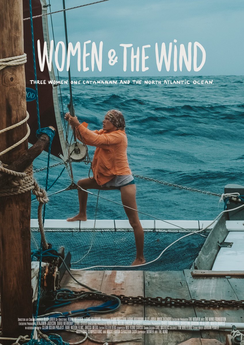 Alizé Jireh (@alizejireh) on Twitter photo My first full-length documentary "Women and the Wind"
3 women, 30 days at sea
Available to stream online for 19 more days on <a href="/KinemaHQ/">Kinema</a> 
Link ⬇️ My first full-length documentary "Women and the Wind"
3 women, 30 days at sea
Available to stream online for 19 more days on <a href="/KinemaHQ/">Kinema</a> 
Link ⬇️