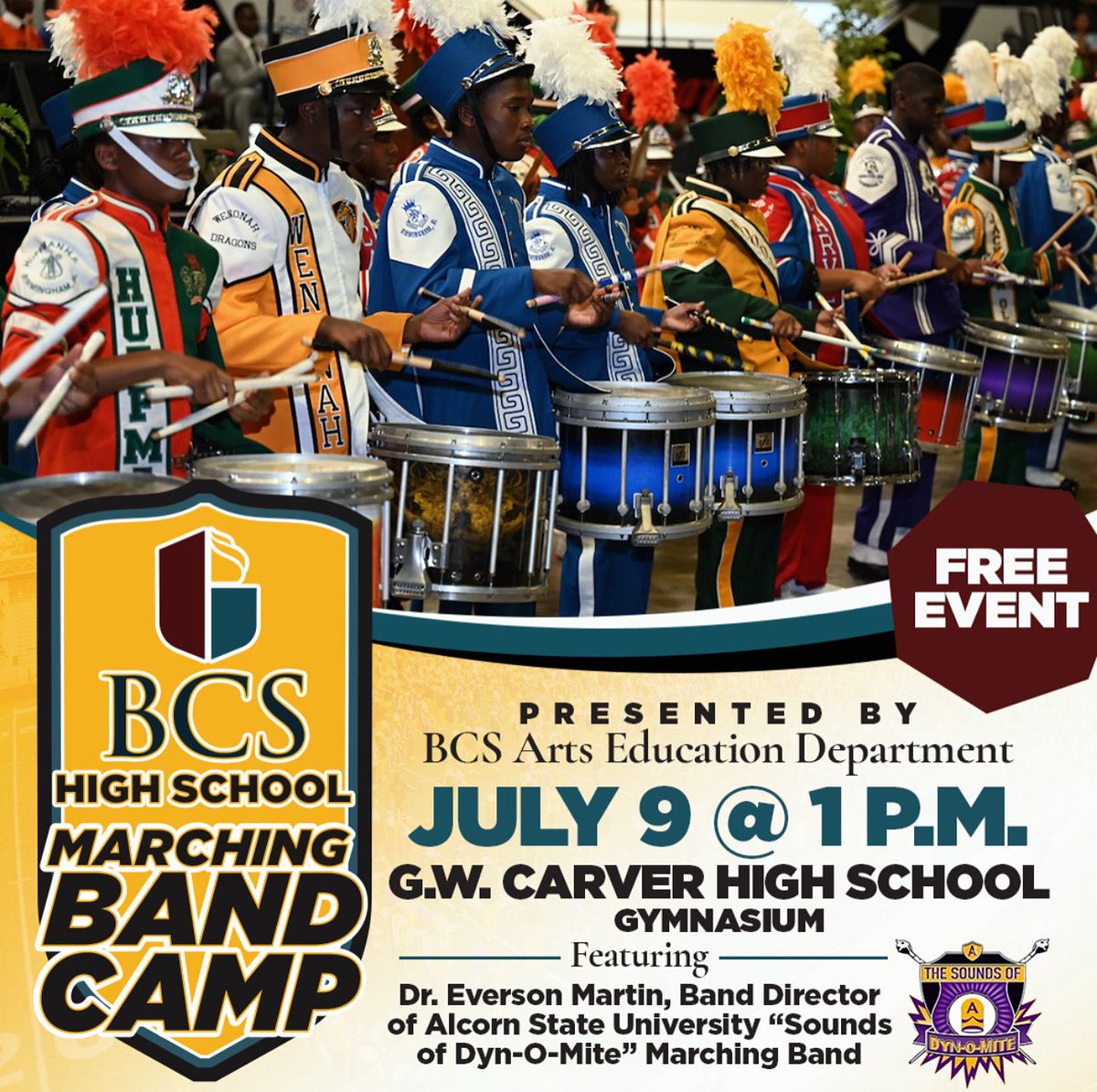 Join us for this FREE event brought to you by our BCS Arts Education Department. #SuccessStartsHere