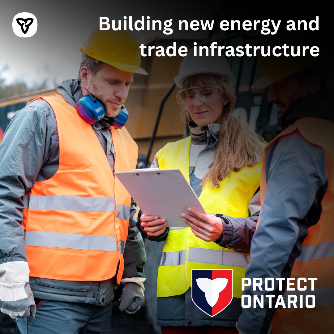 Strong partnerships are key to supporting Canadian workers &amp; helping #protect Ontario’s economy.

In the face of U.S. tariffs &amp; economic uncertainty, our government is working with Alberta to build new pipelines, rail lines &amp; key trade infrastructure.

🔗: news.ontario.ca/en/release/100…