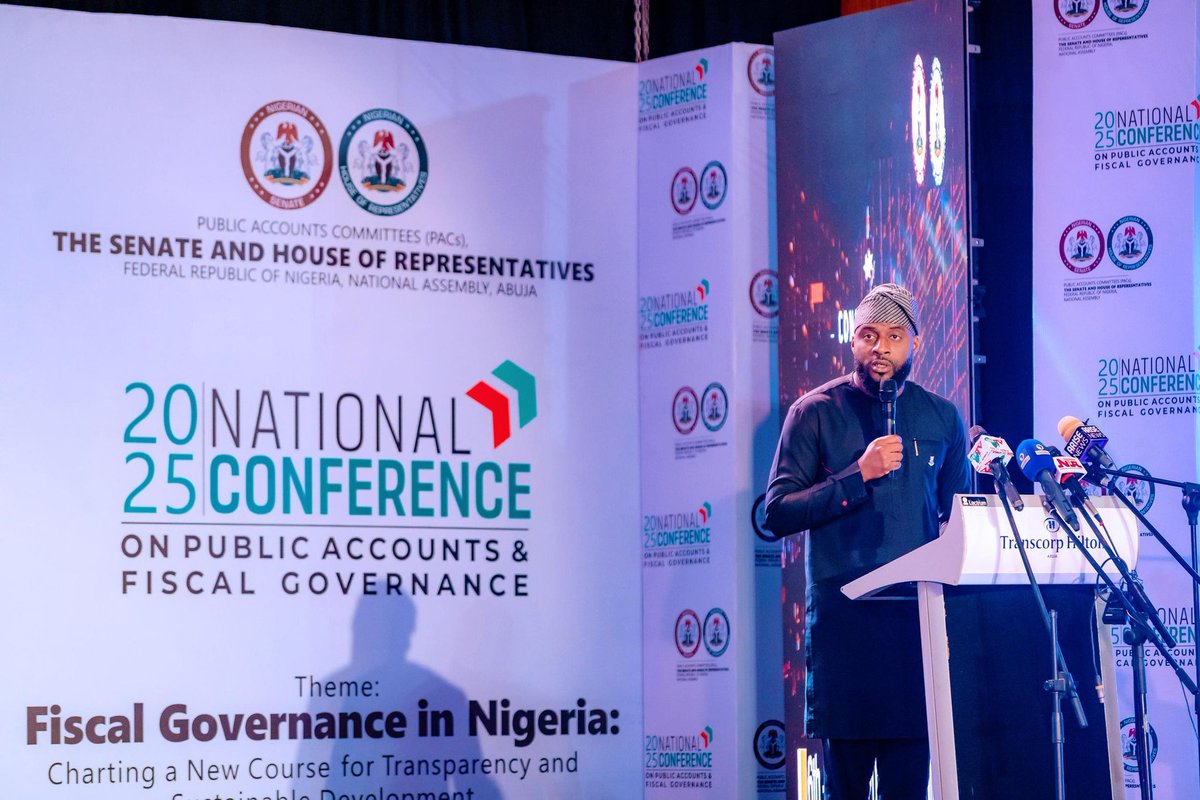 Adebo_ogund's tweet image. Today, I addressed the opening ceremony of the 2025 National Conference on Public Accounts and Fiscal Governance, held at the Transcorp Hilton, Abuja.
As Chairman of the Conference of Speakers of State Legislatures of Nigeria (CSSLN), I reaffirmed our commitment to promoting…