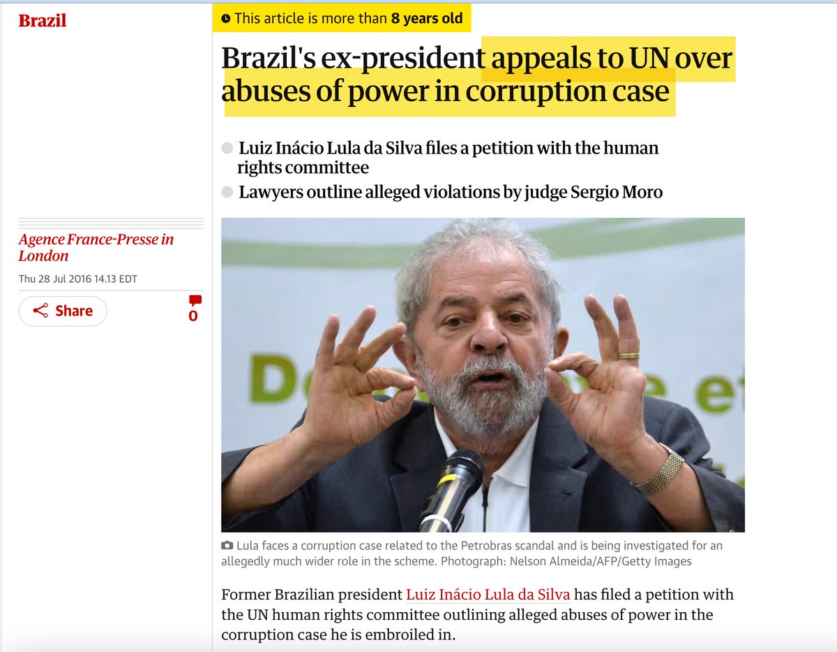 ggreenwald's tweet photo. DOJ and State have approved sanctions against Brazil's authoritarian chief censor-judge, Alexandre de Moraes: awaiting Trump's approval.

Brazil's argument is nobody has the right to interfere in Brazil's justice system -- the opposite of what Lula argued during his prosecution: https://t.co/EyuFZPTyWn