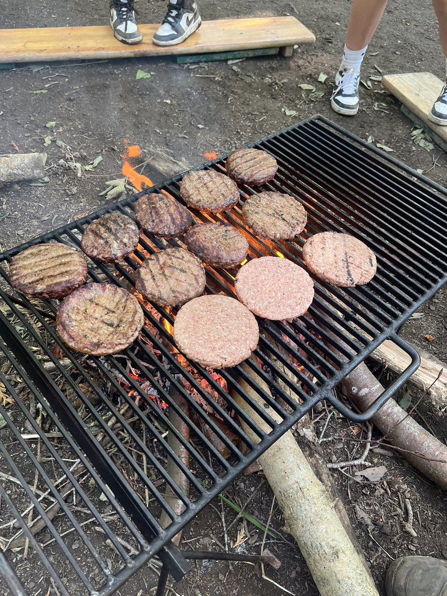 Cooking on 🔥 🪵 🍔