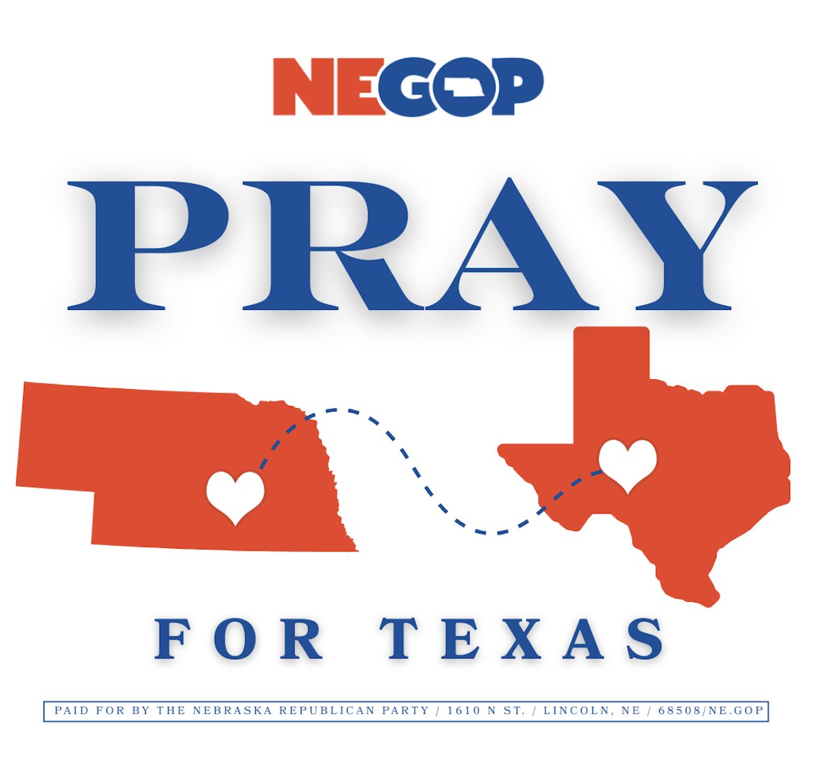 NEGOP's tweet image. Our hearts are with the people of Texas as they face devastating flooding. We stand in prayer and solidarity with all impacted communities, first responders, and families working to recover.