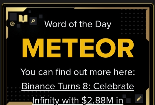 Kamal0300Khan's tweet photo. Binance 8YA Theme For WOTD Today | Binance Word of the Day
#BinanceWordOfTheDay #BinanceAnswer #CryptoQuiz #LearnAndEarn
#BinanceRewards #BinanceToday #DailyCrypto #CryptoNews
#EarnCrypto #theme #binance8ya
https://t.co/LGRc86Kr8W https://t.co/zrx6KBkP54