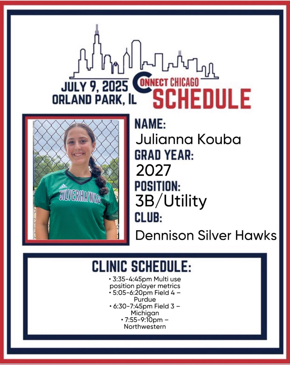So excited to be participating in the Connect Chicago event in Orland Park before our Stars &amp; Stripes tourney! I can’t wait!