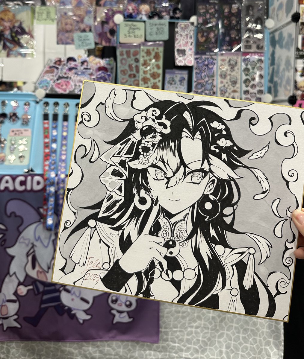 ZhenYuVT's tweet image. god shikishi by @acidicchocoo thank youuu 🥹💜