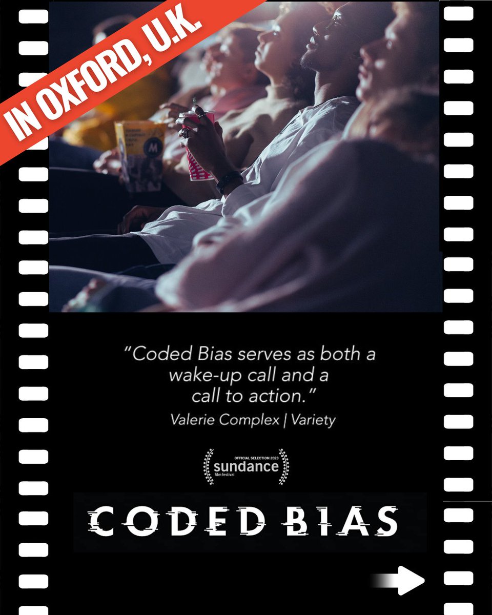 AJLUnited's tweet image. ⏳ One week until Coded Bias takes on the UK! Have you registered yet?
📽️ Join us for a screening of this award-winning documentary, followed by a panel discussion and Q&A with founder Dr. Joy Buolamwini (@jovialjoy), Dr. Alexis Hope, and Dr. Caroline Emmer De Albuquerque…