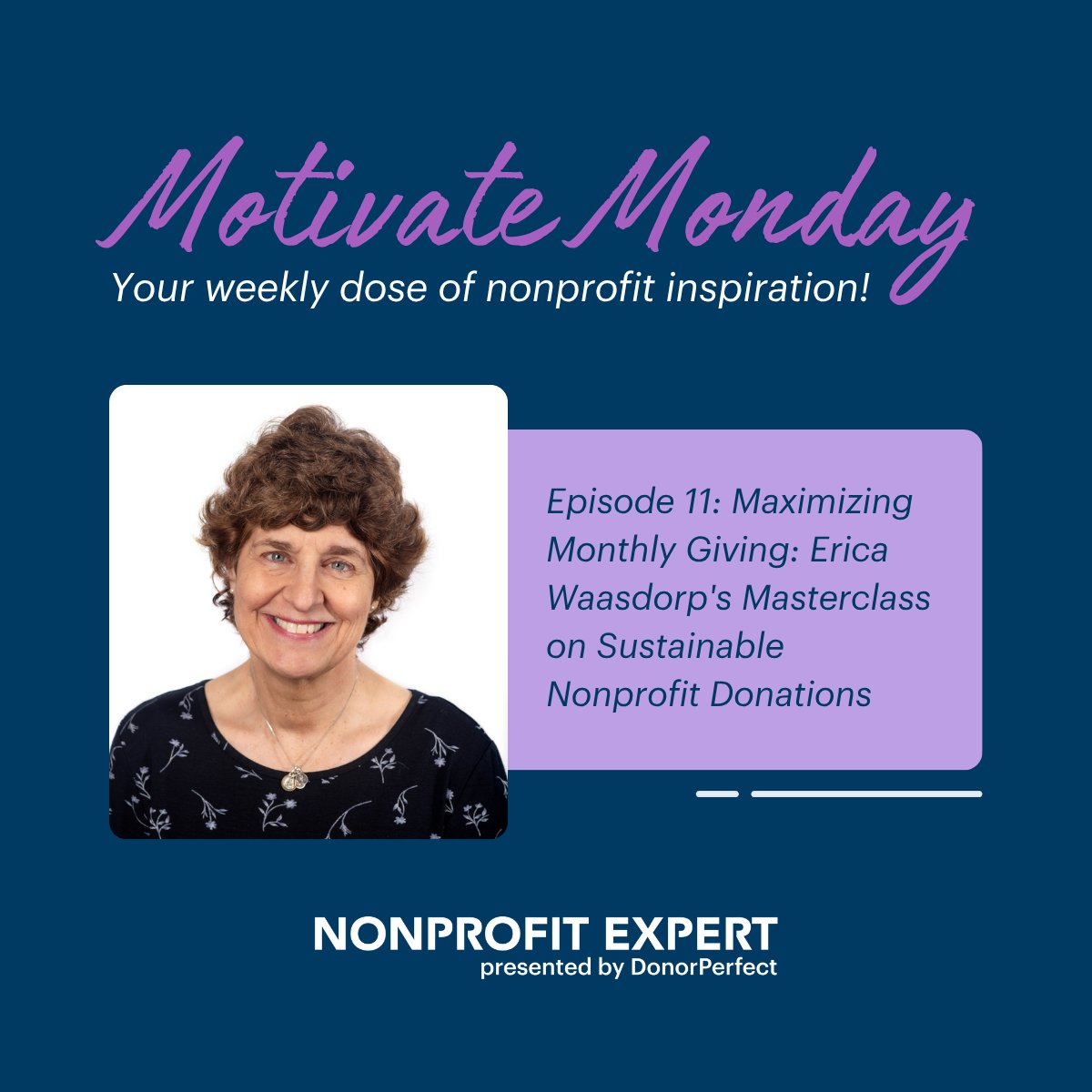 🎙️Start your week with inspiration! We're revisiting a standout episode featuring monthly giving expert Erica Waasdorp, who shares practical strategies for building a sustainable program through donor evaluation, smart stewardship &amp; powerful storytelling &gt; bit.ly/4lHh1wi