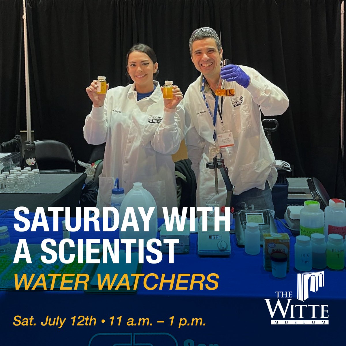 💧 Ever wondered how and why scientists test the water we drink?
Join us for Saturday with a Scientist: Water Testing and meet the experts from San Antonio Water System’s Environmental Lab!
🧪 Included with General Admission.
