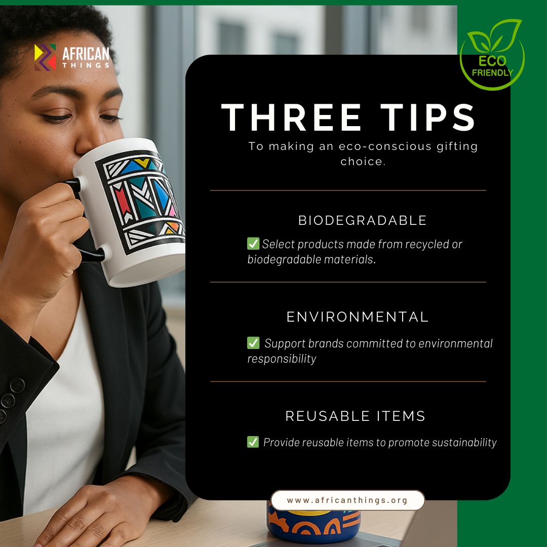 🌍 Eco-Conscious Corporate Gifting Tips: 

1️⃣ Biodegradable: Choose products made from biodegradable materials. 

2️⃣ Environmental: Support brands committed to environmental responsibility. 

3️⃣ Reusable Items: Opt for items that promote sustainability. 

#EcoFriendlyGifts