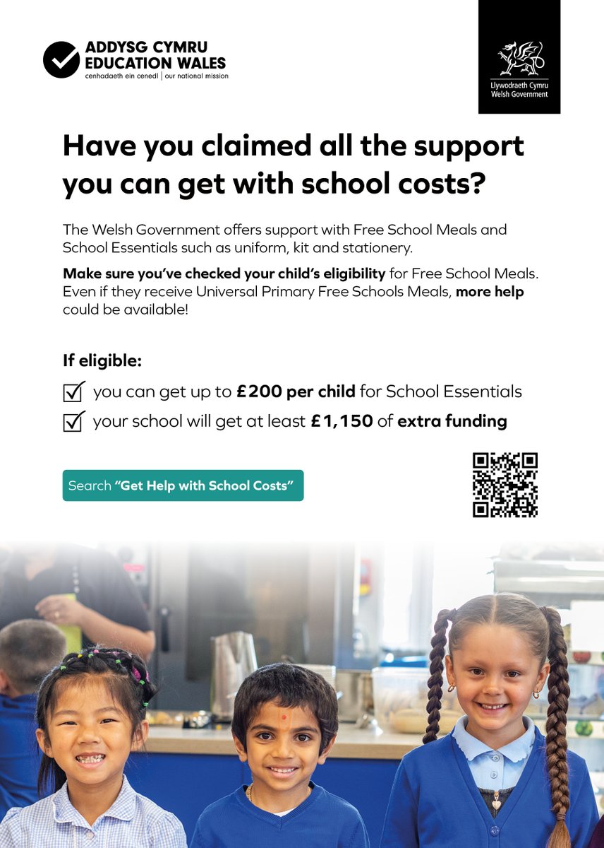 School Essentials Funding: Click here for further information:
carmarthenshire.gov.wales/home/council-s…