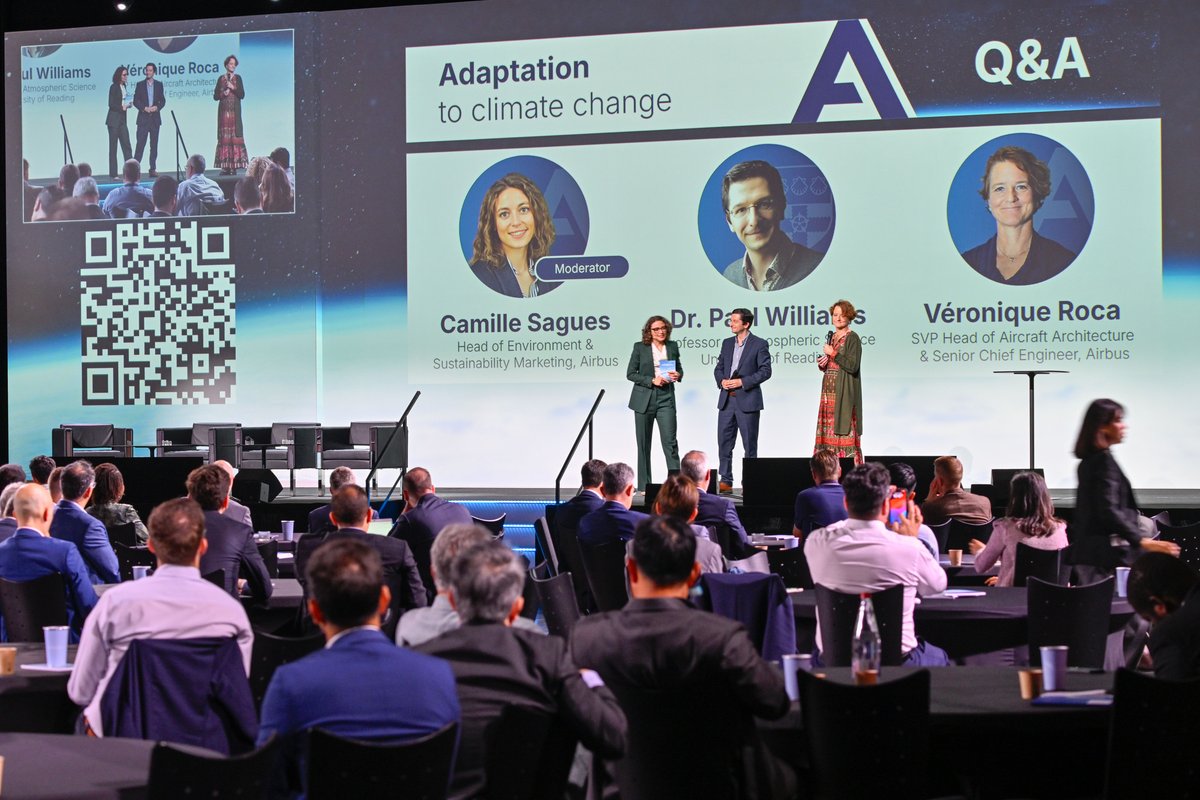 It was a pleasure to share the stage with Camille Sagues and Veronique Roca at this recent Airbus event, discussing the crucial topic of adaptation of the aviation sector to climate change.