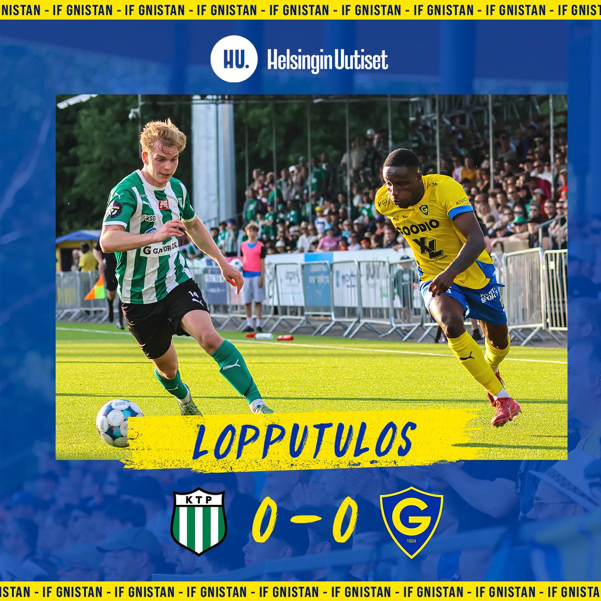 Kovan väännön jälkeen piste mukaan Kotkasta.

Lopputuloksen tarjoaa Helsingin Uutiset.

#OgelinOma #Gnistan #Veikkausliiga