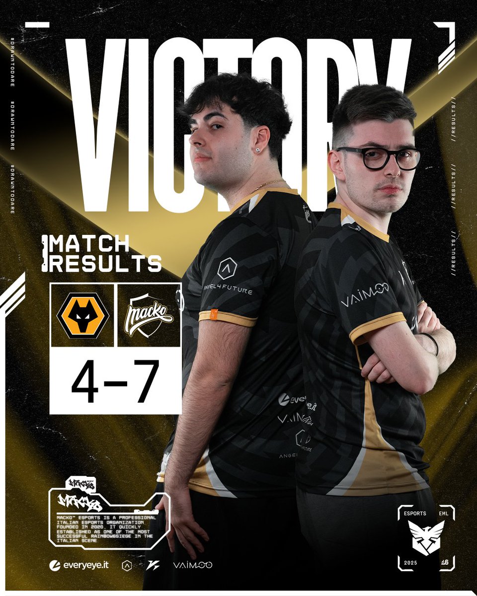 SUPERWEEK KICKS OFF WITH A BANGER! 🙌⬛🟨

#DrawnToDare #EML #R6S