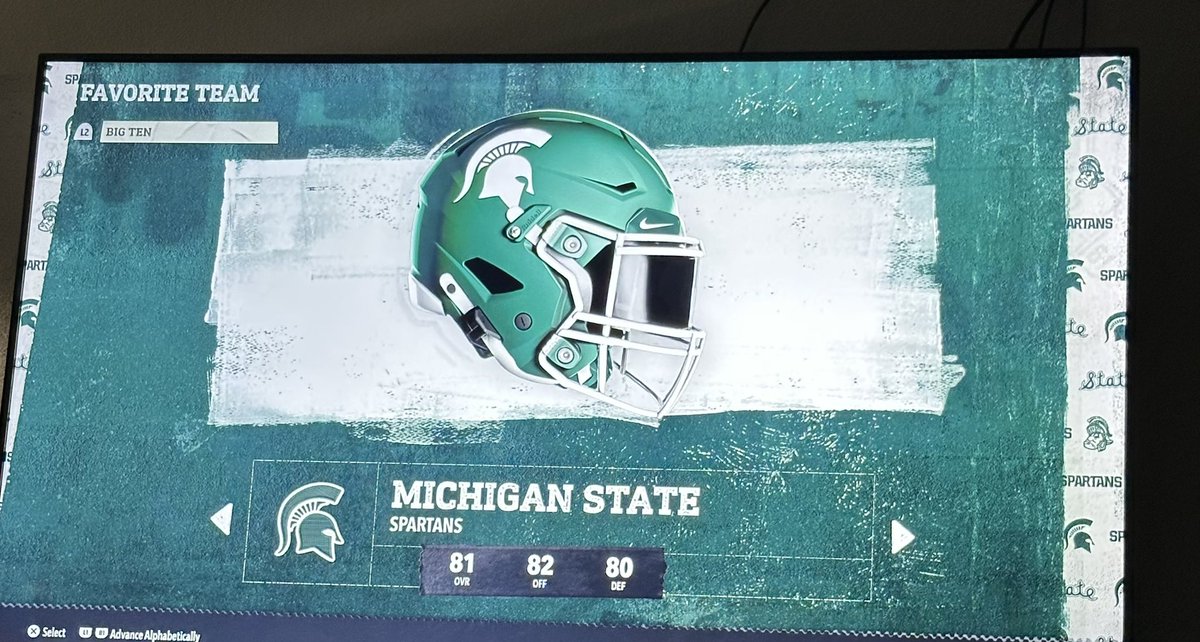 turn_up14's tweet image. It’s only right!!! @MSU_Football #GoGreen #ncaafootball26 #EASPORTSCollegeFootball26