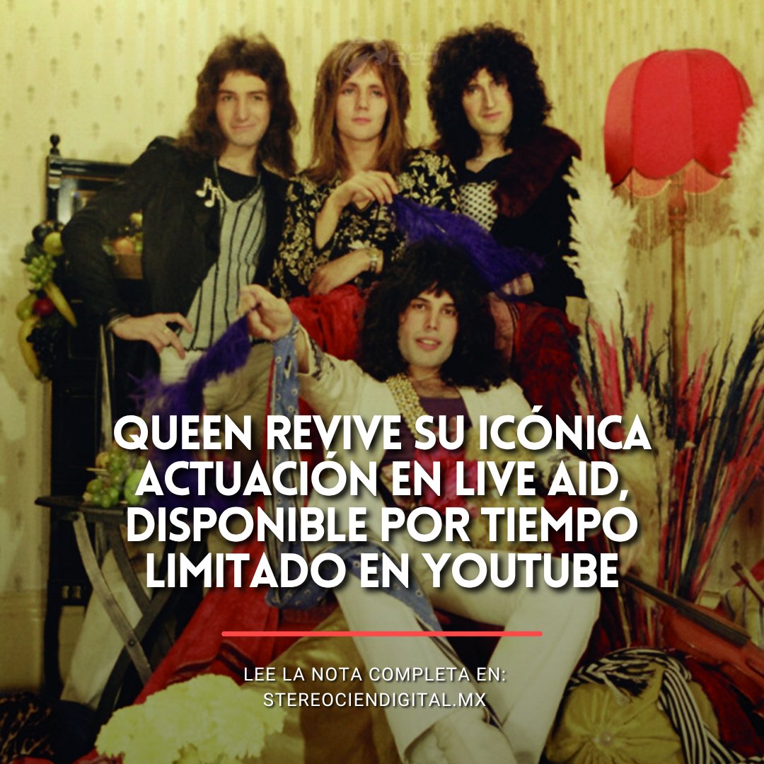 stereocienmx's tweet photo. 🎶 Queen revive su actuación legendaria en Live Aid 1985… ¡disponible solo por 24 horas! La presentación histórica puede verse tal como ocurrió, solo por tiempo limitado en YouTube. ¡Imperdible! 🔥🎤
🔗 https://t.co/1dalGNQZ9Z
#QueenLiveAid #LiveAid40 https://t.co/uVAzhmyiy5