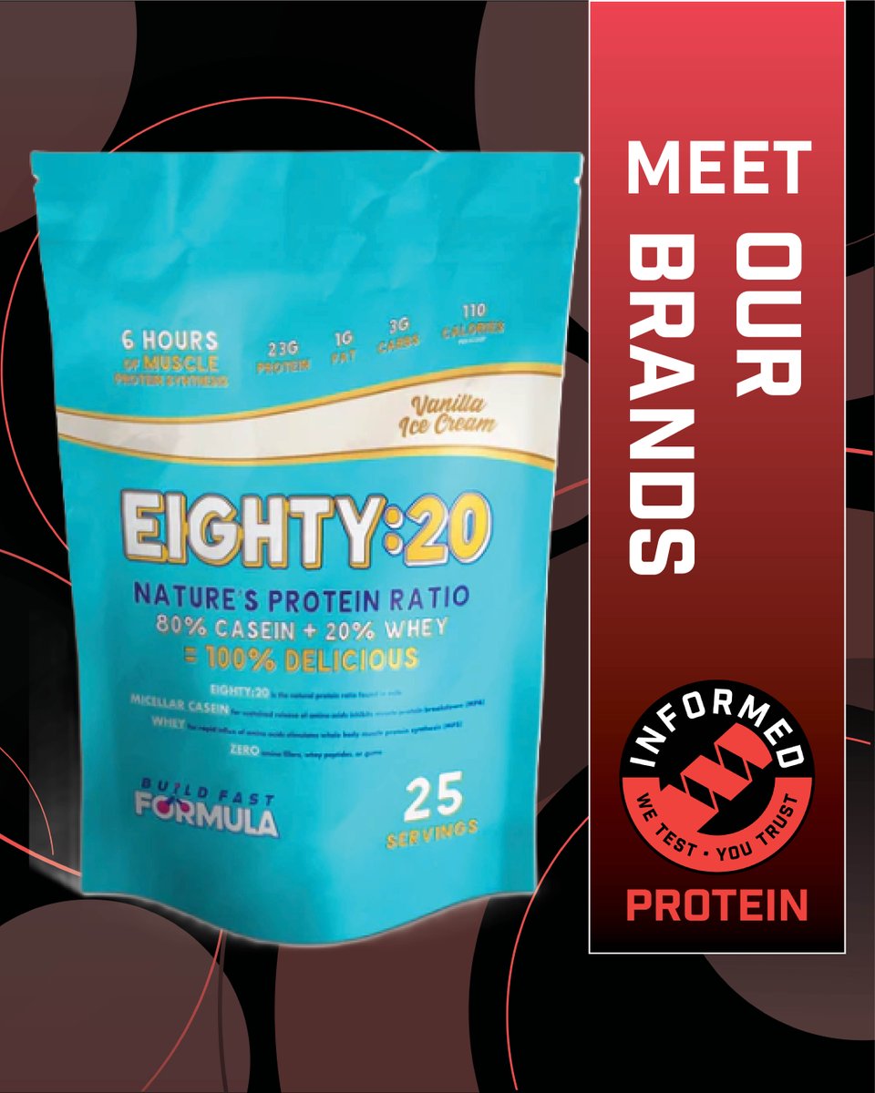 INFORMED (@wetestyoutrust) on Twitter photo As the eighth brand to become officially Informed Protein certified, we wanted to send a shoutout to one of our earliest adopters of the Informed Protein certification program, <a href="/BFFormula/">Build Fast Formula</a>!
ow.ly/SJnQ50WlNEb
#WeTestYouTrust #InformedProtein #BuildFastFormula #Eighty20 As the eighth brand to become officially Informed Protein certified, we wanted to send a shoutout to one of our earliest adopters of the Informed Protein certification program, <a href="/BFFormula/">Build Fast Formula</a>!
ow.ly/SJnQ50WlNEb
#WeTestYouTrust #InformedProtein #BuildFastFormula #Eighty20