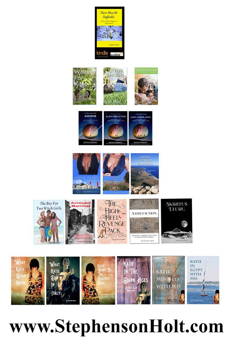 All of my multi-genre #novels are on #KindleUnlimited can be listened to at Amazon.com and are also available on #Audible but most of my readers find them through the Stephenson Holt Website home page at  
bit.ly/2uuwupy 
Where covers and descriptions can be