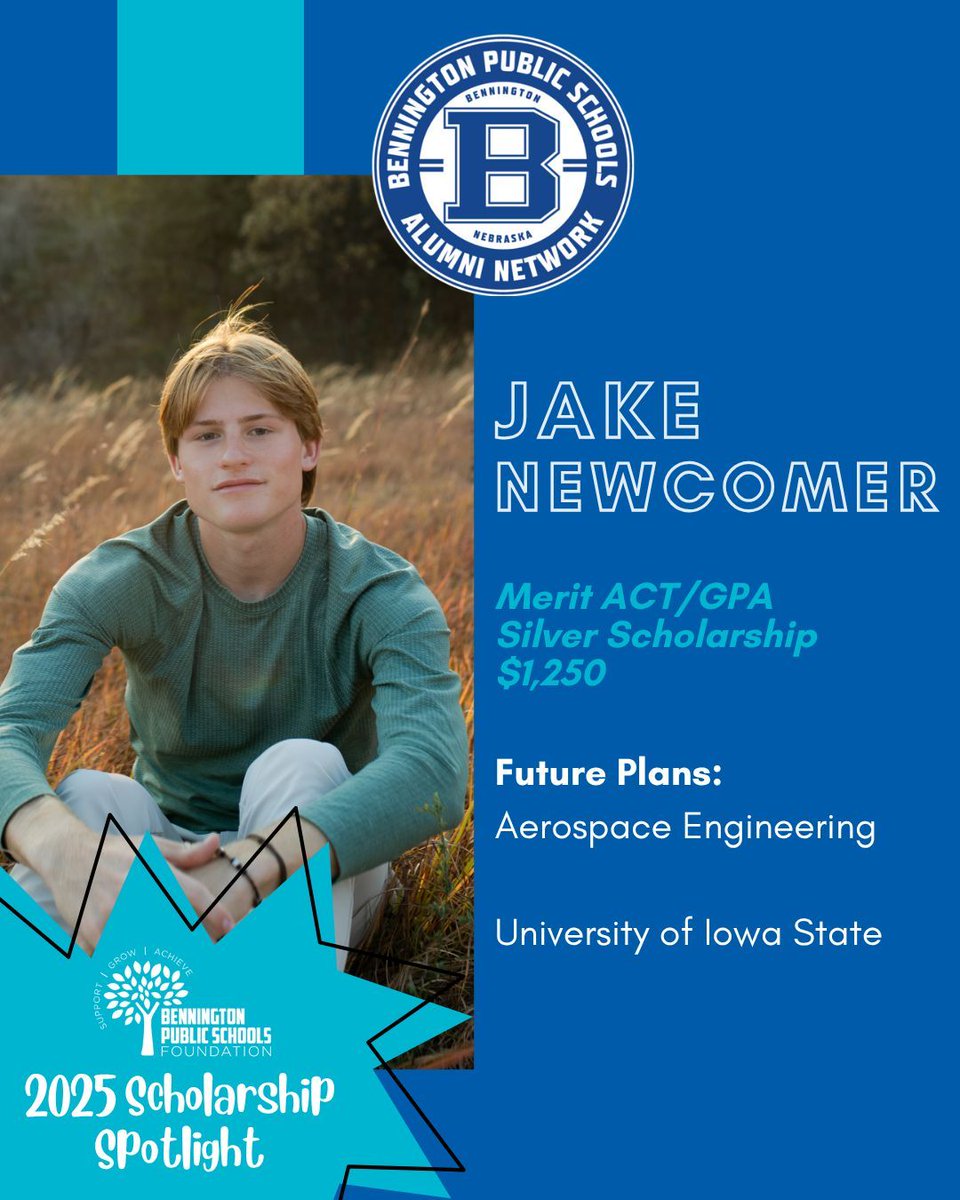 Congrats to 2025 graduate Jake earning a BPS Foundation scholarship last spring! Wishing you the best of luck on your next chapter in Aerospace Engineering at University of Iowa State!