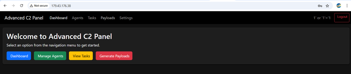 hanzohattori91's tweet photo. malware c2 panel vulnerable to SQL Injection xD

http://179[.]43.176[.]38/ https://t.co/DktsaHNWSb