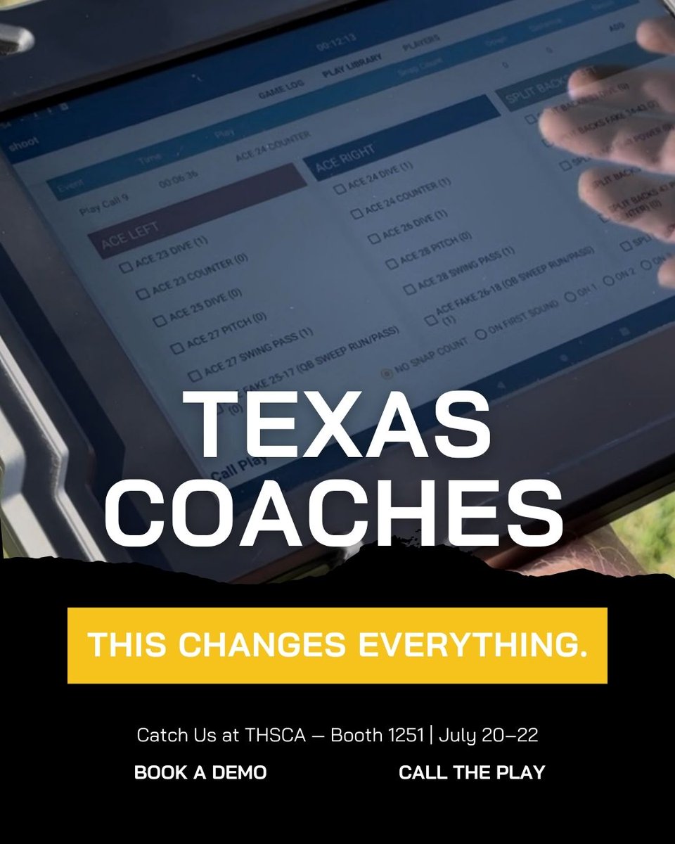 Texas Coaches — this is your moment.
No signals. No confusion. Just instant, encrypted play calls in under a second.
Come see why teams across the country are switching to Armilla.

#THSCA2025 #TexasFootball #HighSchoolFootball #FootballTech #CoachLife #GameChanger #CallThePlay