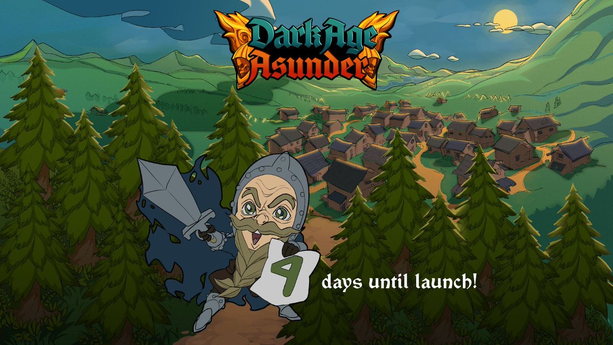 PlutoniumPow's tweet image. The towersman beckons from his tower to Wishlist Dark Age Asunder, with 4 days to go before launch!