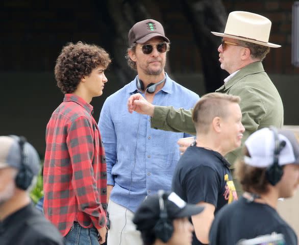 McConaughey's tweet image. navigating your own way has been one of my greatest privileges. on the porch of manhood. wiser than you were, not as wise as you will be, sure is fun being where your supposed to be. happy 17th son.